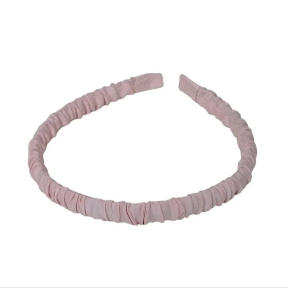 Ruched Pink Thin Headband NEW
